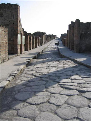 The ancient city of Pompeii